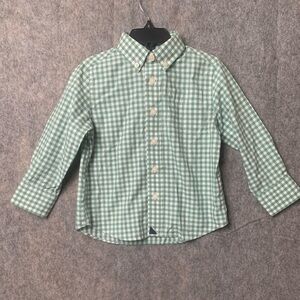 UNTUCkit Boys Toddler Green Size 3 yrs‎ long sleeve button down shirt
